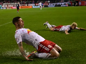 Red Bull Footballer Patryk Klimala Victory Wallpaper