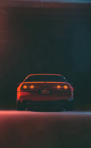 Red C4 Corvette Portrait Wallpaper