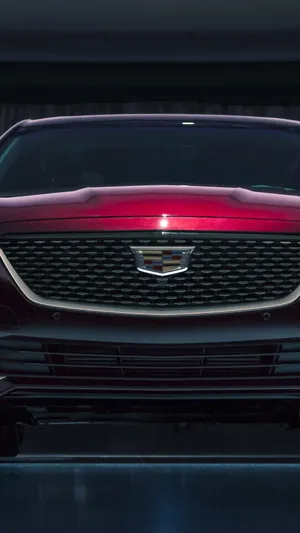 Red Cadillac Front From Iphone Wallpaper