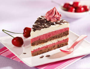 Red Cake Desserts Wallpaper