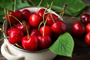 Red Cherries In A Ramekin Wallpaper