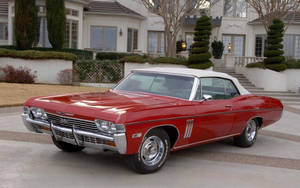 Red Chevrolet Impala 1967 Ss Wallpaper