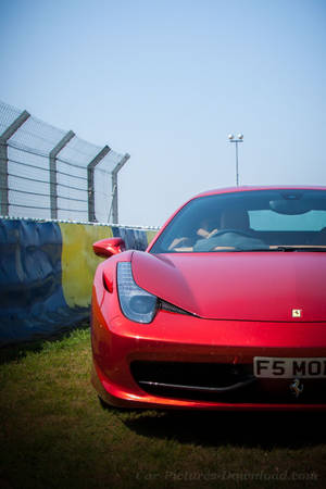 Red Chrome Ferrari Iphone Wallpaper