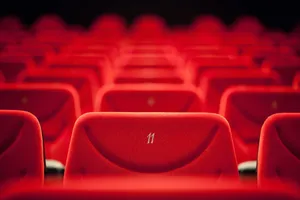 Red Cinema Seats Empty Theater Wallpaper