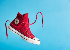 Red Converse Sneaker Wallpaper