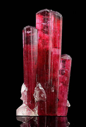 Red Crystal Rubellite Madagascar Wallpaper