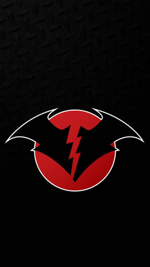 Red Death Logo On Black Wallpaper