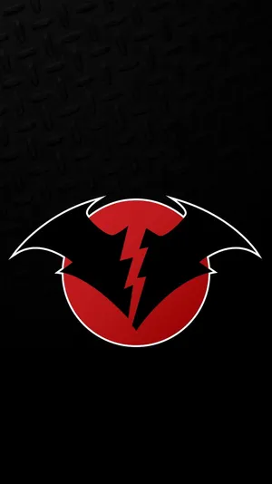 Red Death Logo On Black Wallpaper