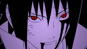 Red-eyes Sasuke Pfp Wallpaper