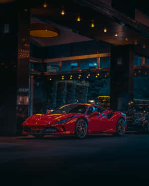 Red Ferrari 458 Iphone X Wallpaper