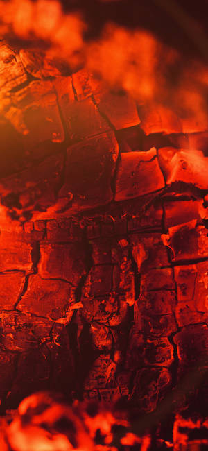 Red Fire Melting The Ground Wallpaper