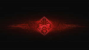 Red Gaming Disintegrating Logo Wallpaper