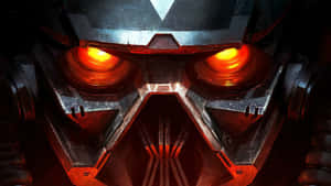 Red Gaming Robotic Creature Wallpaper