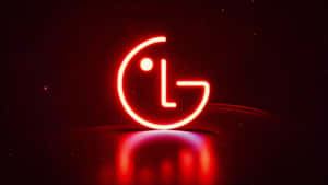 Red Glow L G Logo Wallpaper