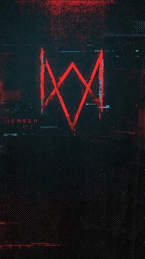 Red Grunge Watch Dog Iphone Wallpaper