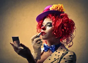 Red Hair Clown Wallpaper
