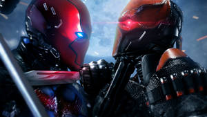 Red Hood Vs. Death Stroke Wallpaper