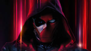 Red Hood With Light Streaks Wallpaper