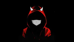 Red Hoodie Black Devil Hd Wallpaper