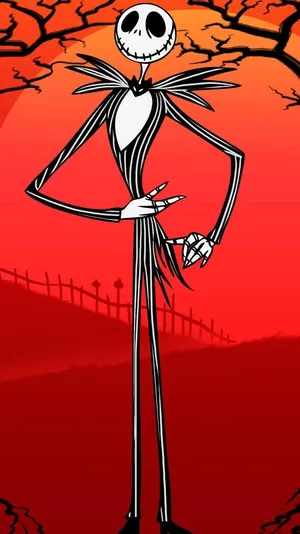Red Jack Skellington Wallpaper