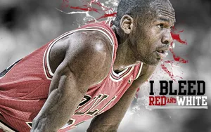 Red Jumper On Bright Jordan Street Wallpaper