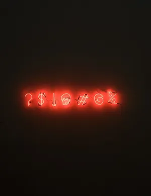 Red Led Light Symbols Wallpaper