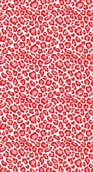 Red Leopard Print Wallpaper