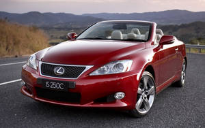 Red Lexus Is 250c Super Car Wallpaper