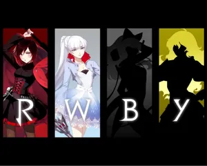Red Like Ruby, White Like Weiss, Black Likeblake And Yellow Like Yang. Wallpaper