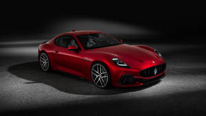 Red Maserati Car 5120x1440 Wallpaper