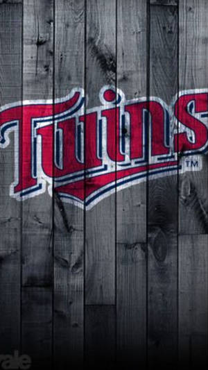 Red Minnesota Twins Jersey Logo Wallpaper
