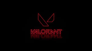 Red Neon Light Valorant Desktop Wallpaper