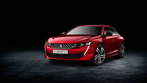 Red Peugeot 508 Gt Wallpaper