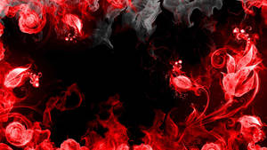 Red Plants Smoke Hd Wallpaper