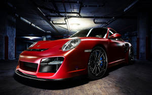 Red Porsche 997 Bumper Wallpaper