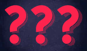 Red Question Mark Digital Art Wallpaper