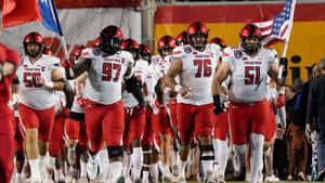 Red Raider Marching Band Leads The Way To Victory At Texas Tech Wallpaper