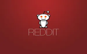 Red Reddit Logo And Title Wallpaper