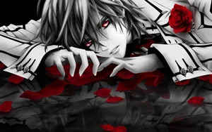 Red Roses Anime Pfp Aesthetic Wallpaper