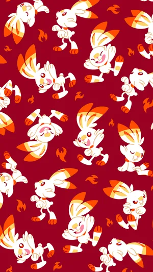 Red Scorbunny Wallpaper