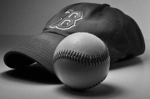 Red Sox Cap And Baseball Wallpaper