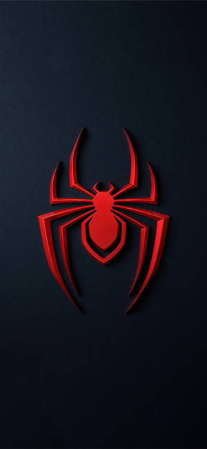 Red Spiderman Logo Iphone Ios 10 Wallpaper