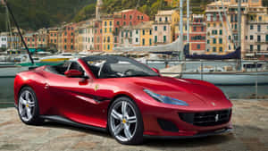 Red Sports Car 2019 Ferrari Portofino Wallpaper