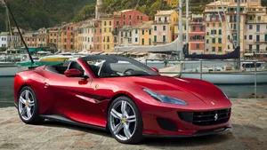 Red Sports Car 2019 Ferrari Portofino Wallpaper