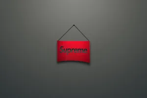 Red Supreme Logo Wallpaper