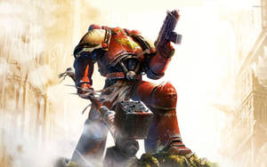 Red Thaddeus Warhammer 40000 Dawn Of War Wallpaper