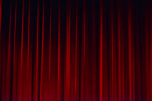 Red Theatre Curtains Wallpaper