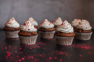 Red Velvet Cupcake Wallpaper