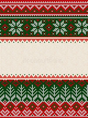 Red White And Green Ugly Sweater Wallpaper