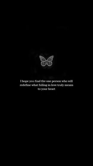 Redefining Love Butterfly Quote Wallpaper